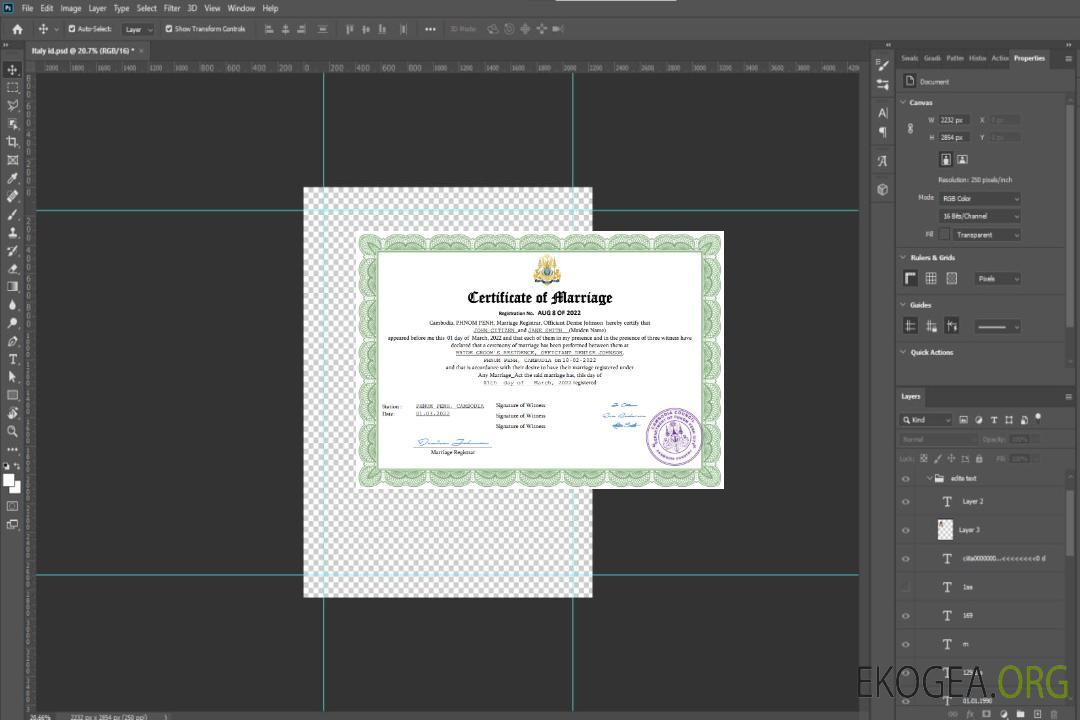 Modèle Word et PDF d'acte de mariage au Cambodge template Modèle Word et PDF d'acte de mariage au Cambodge template